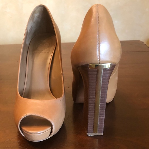 Tory Burch Shoes - TORY BURCH high heel peep toe pumps